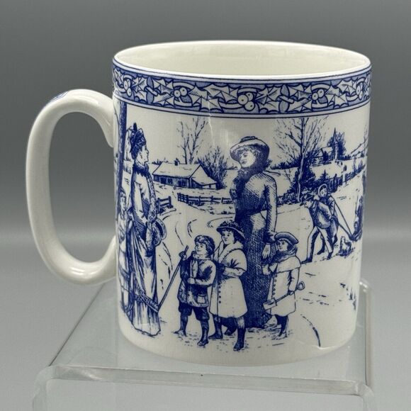 Vintage 1996 SPODE Blue Room Collection Victorian Annual Christmas Mug Number 2 - Picture 4 of 8